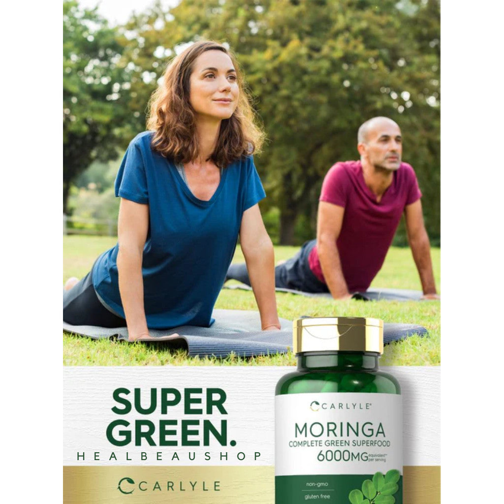 Carlyle Moringa Oleifera 6000mg per serving 180caps Daun Kelor Antioksidan