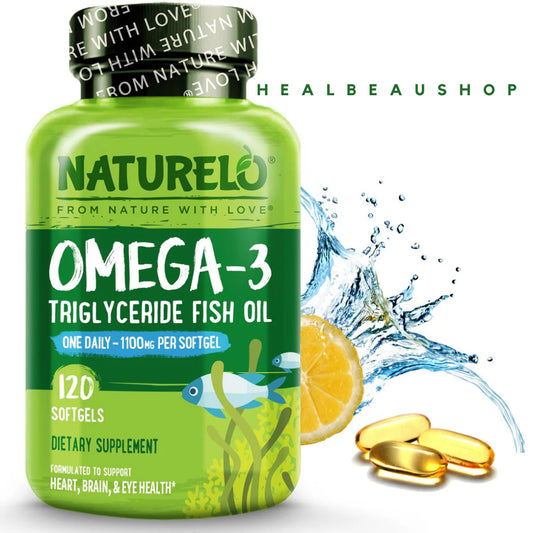 No. 1 USA Omega 3 Triglyceride Fish Oil Premium EPA DHA 1100mg 120 Softgels Ori