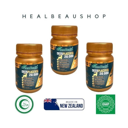 Deer Placenta Green Health 20.000mg Isi 60 Kapsul