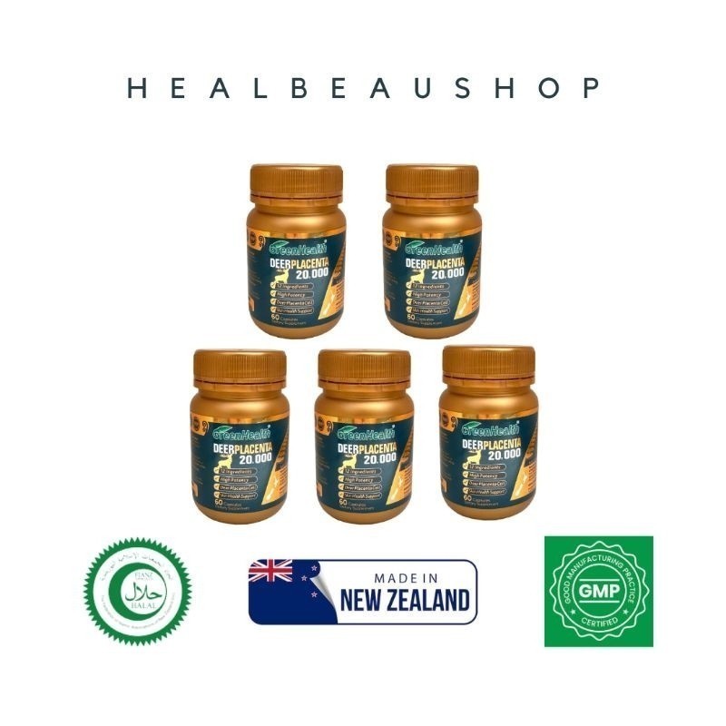 Deer Placenta Green Health 20.000mg Isi 60 Kapsul