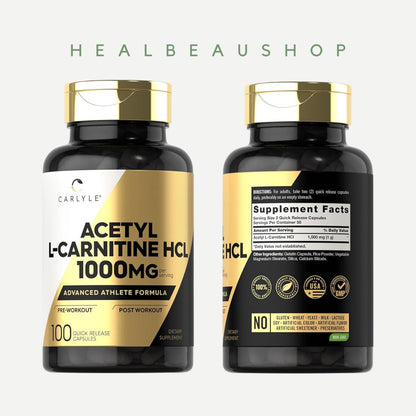 Carlyle NAC Plus HCL 1000mg Detox Antioksidan & Meningkatkan Metabolisme Tubuh
