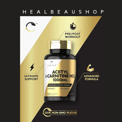 Carlyle NAC Plus HCL 1000mg Detox Antioksidan & Meningkatkan Metabolisme Tubuh