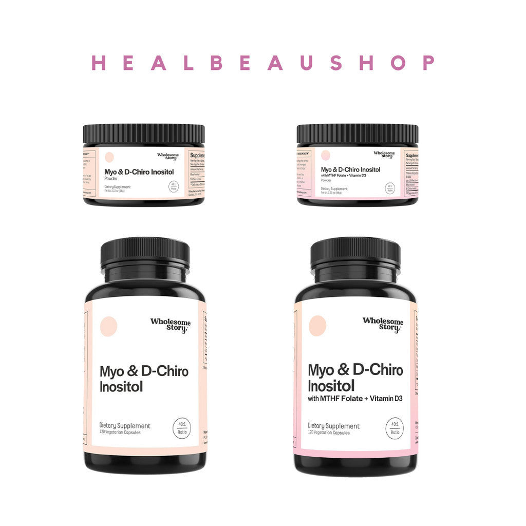 Wholesome Story Myo D-Chiro & Inositol 40:1 2050mg MTHF 2550mg D3 Folate