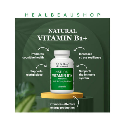 Dr. Berg Natural B1 Allithiamine B3 Niacin B12 Methylcobalamin B Complex