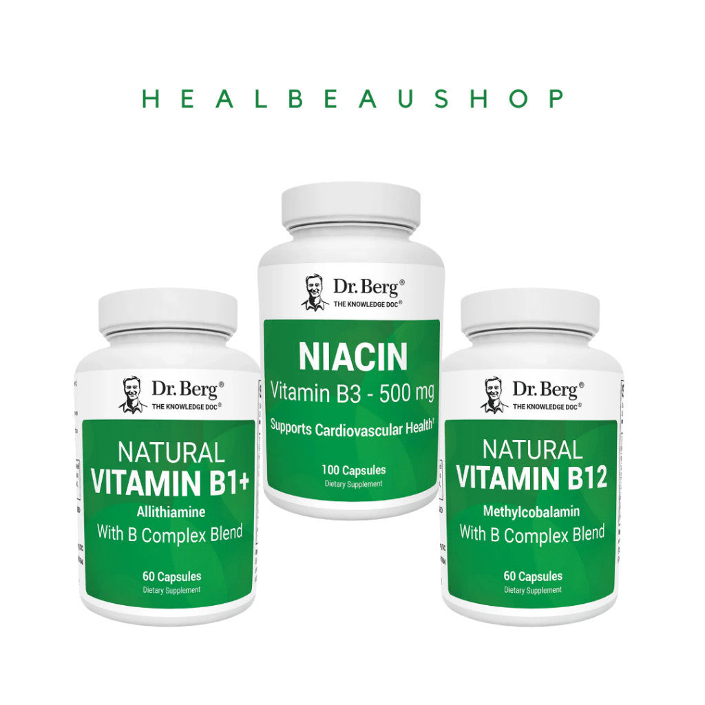 Dr. Berg Natural B1 Allithiamine B3 Niacin B12 Methylcobalamin B Complex