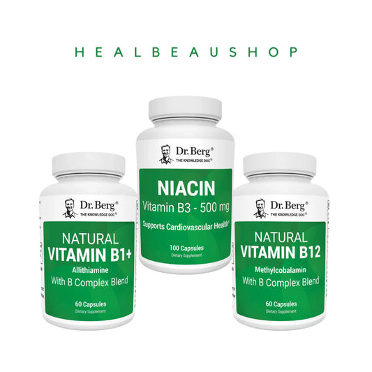 Dr. Berg Natural B1 Allithiamine B3 Niacin B12 Methylcobalamin B Complex