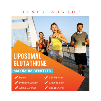 Liposomal Glutathione 2550mg Hyaluronic Acid Resveratrol Collagen Peptide Ori USA
