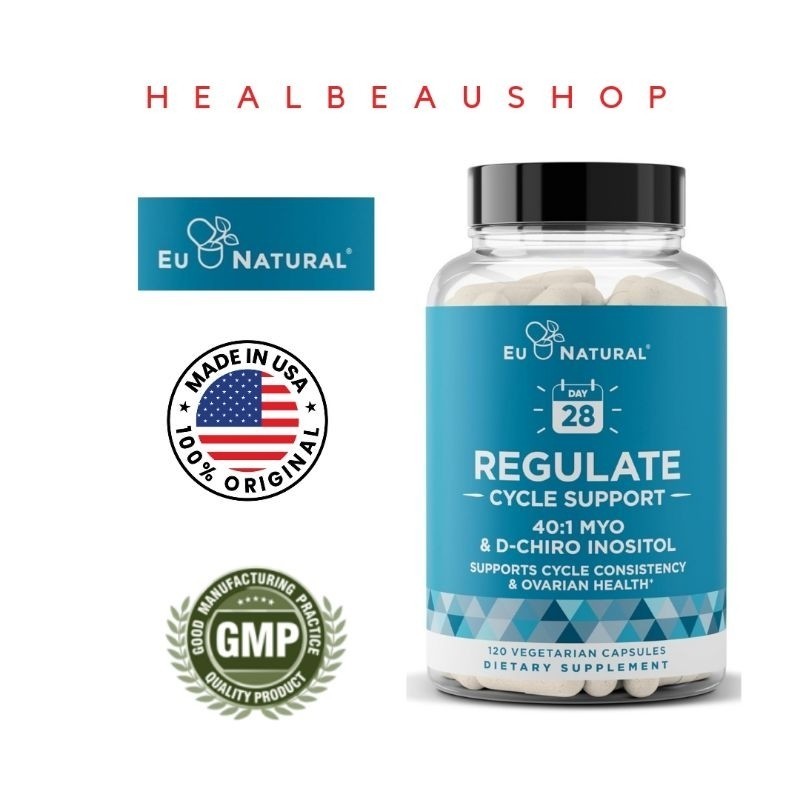Eu Natural Regulate MYO D-Chiro Inositol PCOS Promil 120caps Ori US