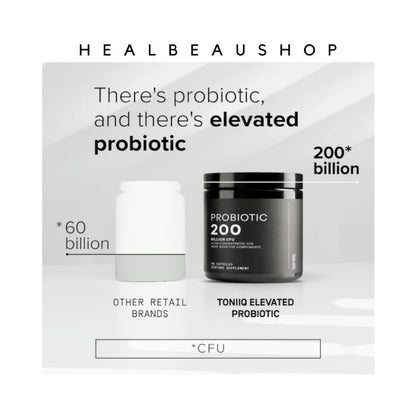 Toniiq Probiotic 200billion 30strain Lactobacillus Reuteri 50billion 60caps