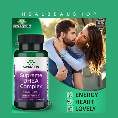 Swanson Supreme Dhea Complex Keseimbangan Hormon Wanita & Pria  45 Tablets