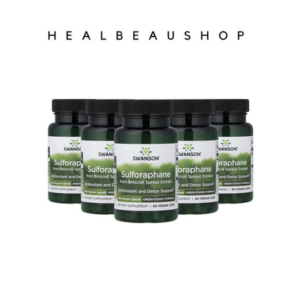 Swanson Sulforaphane from Broccoli Sprout Extract 400mcg 60 caps Ori US