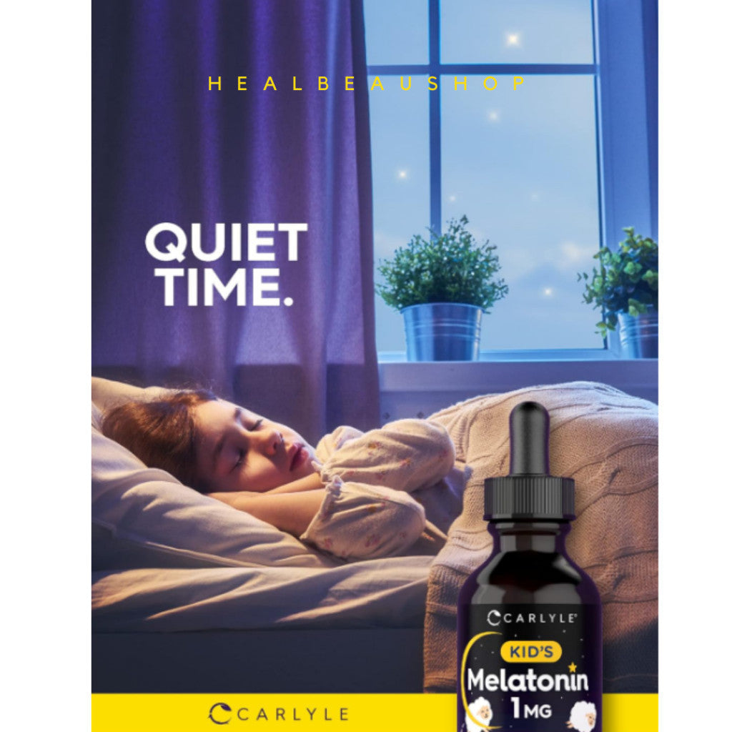 Carlyle Melatonin Liquid Kids Anak Tidur Nyenyak 1mg Rasa Buah Drug Free Ori USA