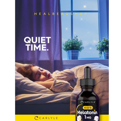 Carlyle Melatonin Liquid Kids Anak Tidur Nyenyak 1mg Rasa Buah Drug Free Ori USA