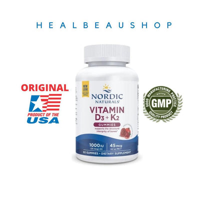D3 K2 Anak Nordic Naturals 60 Gummies 45mcg (1000iu)