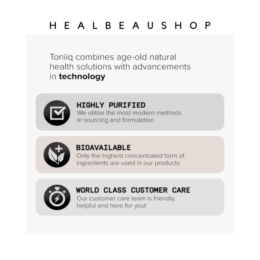 Toniiq Probiotic 200billion 30strain Lactobacillus Reuteri 50billion 60caps