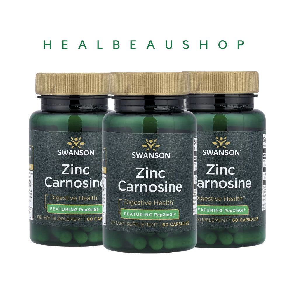 Swanson Zinc Carnosine untuk Lambung Maag GERD 60mg Original USA
