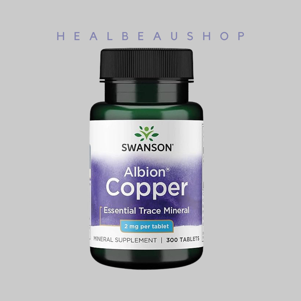 Swanson Albion Copper 2mg 300tablets Mineral Esensi Tubuh Original US