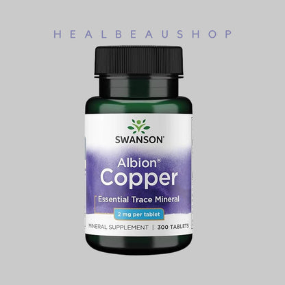 Swanson Albion Copper 2mg 300tablets Mineral Esensi Tubuh Original US