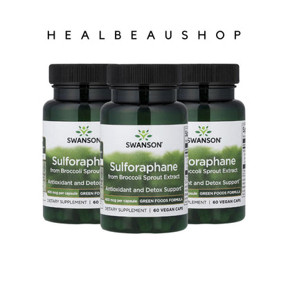 Swanson Sulforaphane from Broccoli Sprout Extract 400mcg 60 caps Ori US