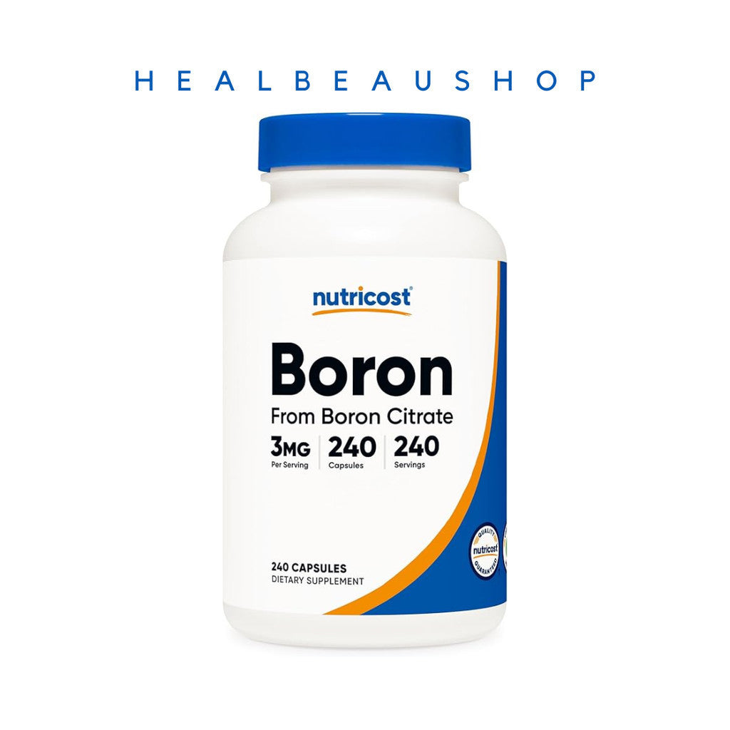 Nutricost Boron 10 mg / 5 mg / 3 mg – 240 Capsules | Bone, Joint & Muscle Support Supplement