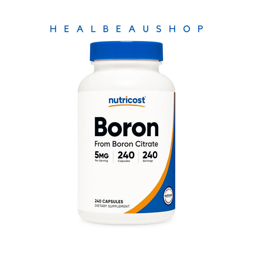 Nutricost Boron 10 mg / 5 mg / 3 mg – 240 Capsules | Bone, Joint & Muscle Support Supplement