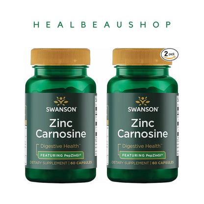 Swanson Zinc Carnosine untuk Lambung Maag GERD 60mg Original USA