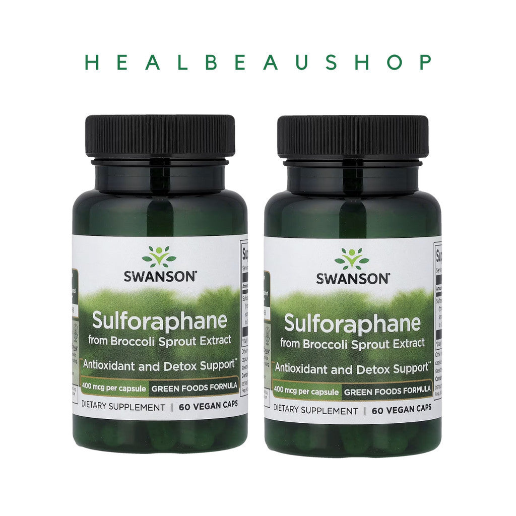 Swanson Sulforaphane from Broccoli Sprout Extract 400mcg 60 caps Ori US
