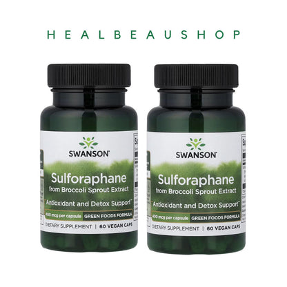 Swanson Sulforaphane from Broccoli Sprout Extract 400mcg 60 caps Ori US