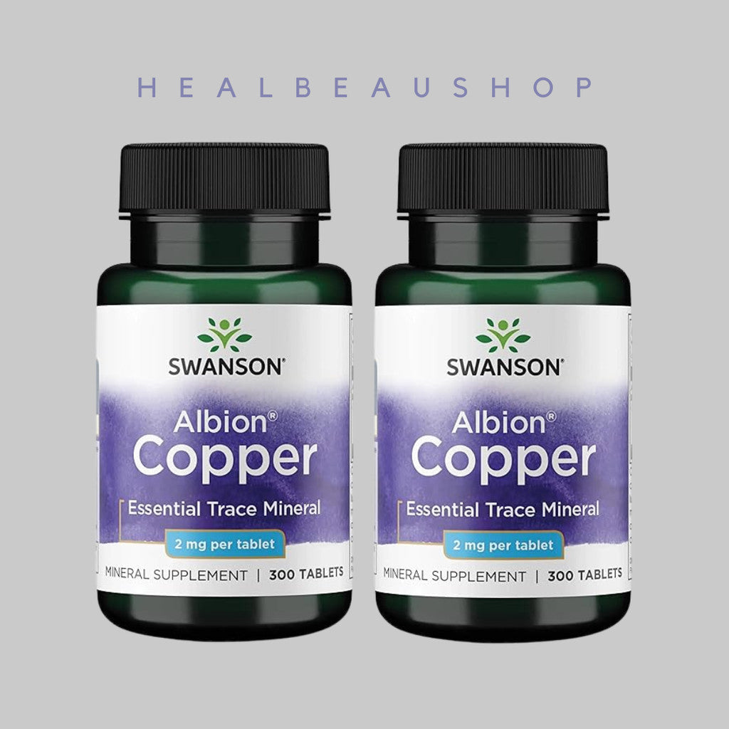 Swanson Albion Copper 2mg 300tablets Mineral Esensi Tubuh Original US